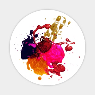 Coloful Splash Paint Magnet